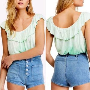 Free People Cora Lee Off the Shoulder Top Large